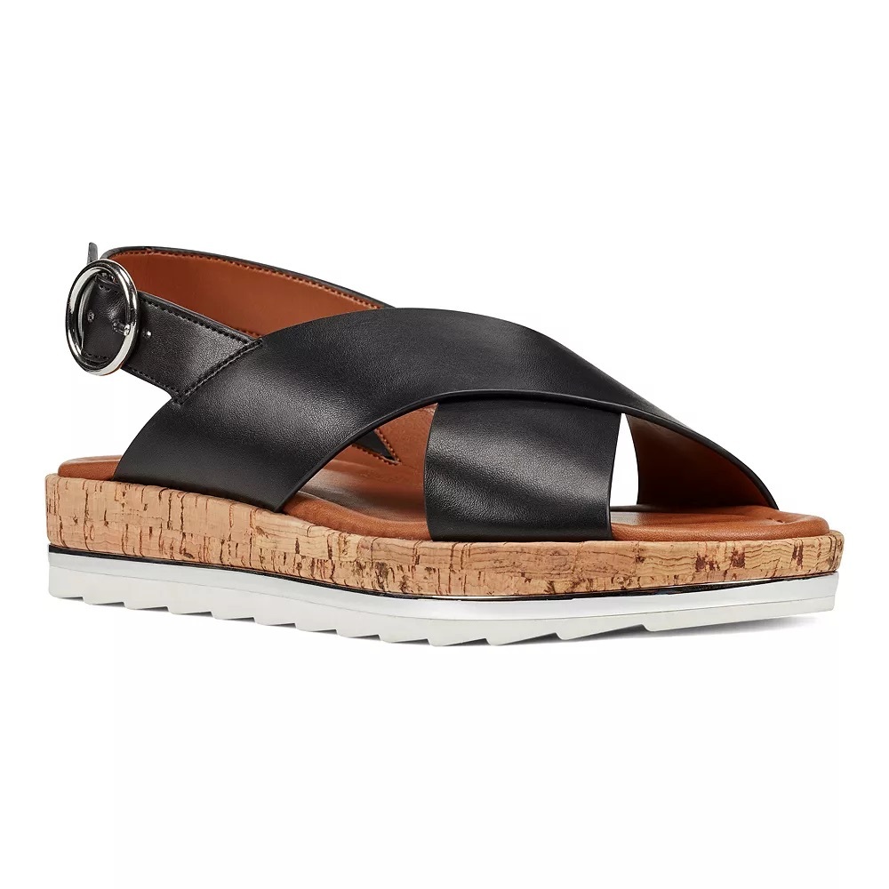 Nine West Angie 3 Black Sandals NIB